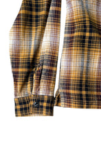 画像をギャラリービューアに読み込む, ZIP CHECK SHIRT JACKET / YELLOW [SIZE: S USED]

