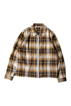 画像をギャラリービューアに読み込む, ZIP CHECK SHIRT JACKET / YELLOW [SIZE: S USED]
