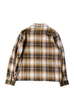 画像をギャラリービューアに読み込む, ZIP CHECK SHIRT JACKET / YELLOW [SIZE: S USED]

