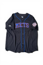 画像をギャラリービューアに読み込む, 90'S NY METS ORDONEZ BASEBALL GAME SHIRT / BLACK [SIZE: L USED]
