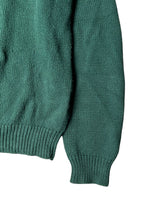 画像をギャラリービューアに読み込む, 90'S HALF-ZIP COTTON KNIT SWEATER / GREEN [SIZE: S USED]
