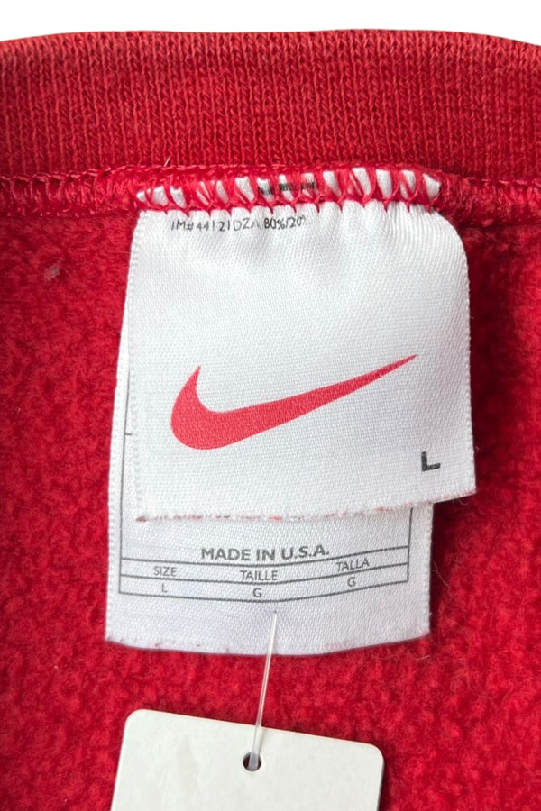 MADE IN USA 90년대 원 포인트 스웻셔츠 / RED [사이즈: L USED]