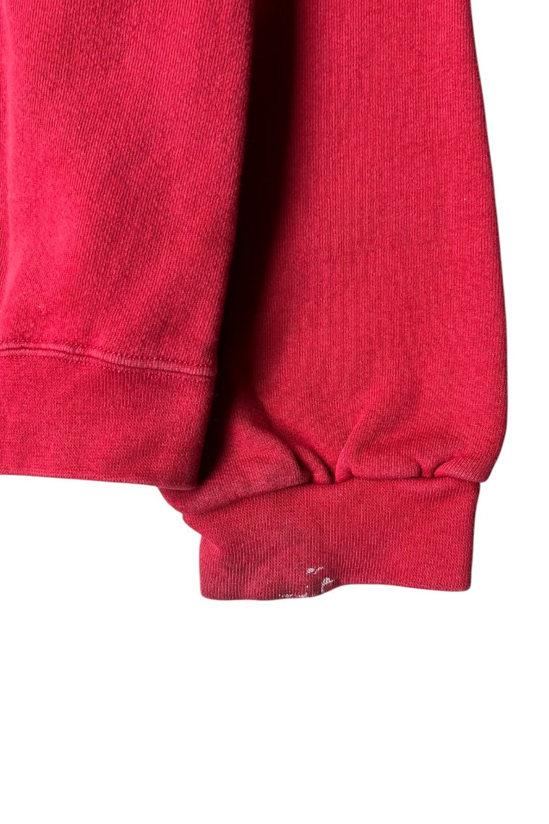 MADE IN USA 90년대 원 포인트 스웻셔츠 / RED [사이즈: L USED]