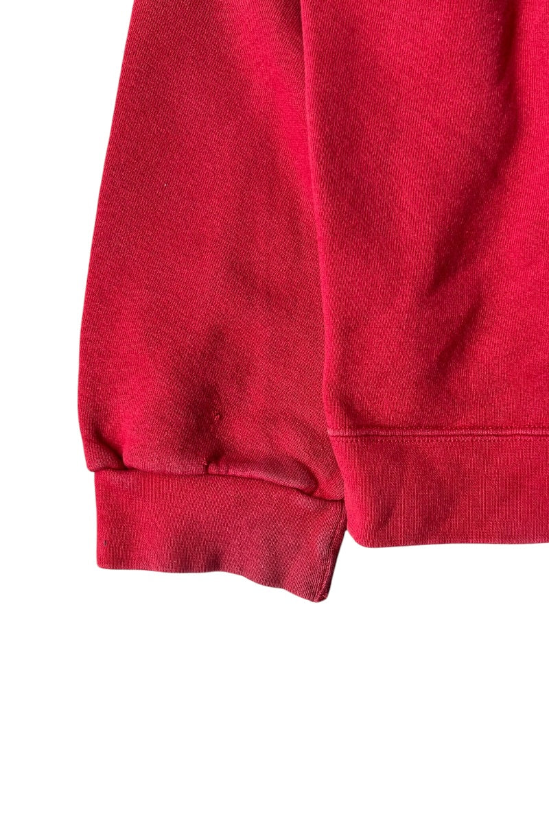 MADE IN USA 90년대 원 포인트 스웻셔츠 / RED [사이즈: L USED]