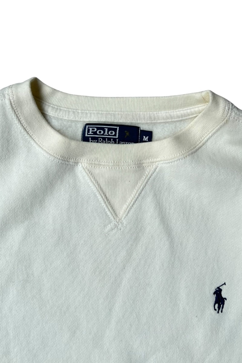90'S ONE POINT SWEATSHIRT / WHITE [SIZE: M USED]