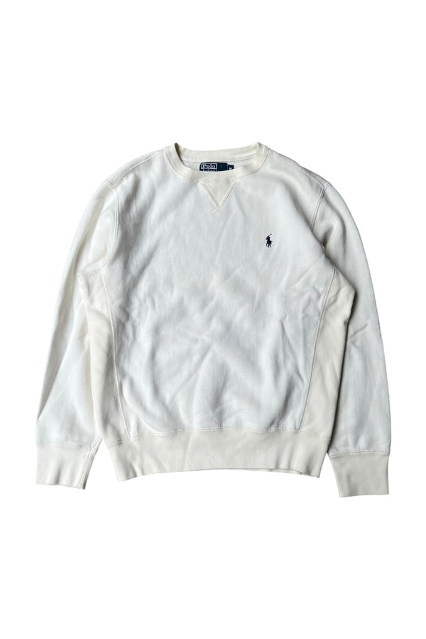 90'S ONE POINT SWEATSHIRT / WHITE [SIZE: M USED]