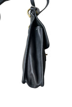 画像をギャラリービューアに読み込む, MADE IN USA 80'S LEATHER SMALL SHOULDER BAG / BLACK [SIZE: ONE SIZE USED]
