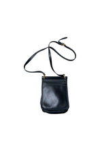 画像をギャラリービューアに読み込む, MADE IN USA 80'S LEATHER SMALL SHOULDER BAG / BLACK [SIZE: ONE SIZE USED]
