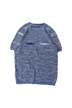 画像をギャラリービューアに読み込む, MADE IN ITALY 90'S S/S KNIT T-SHIRT / BLUE [SIZE: L USED]
