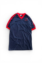 画像をギャラリービューアに読み込む, MADE IN USA 80'S V-NECK T-SHIRT / NAVY [SIZE: M USED]
