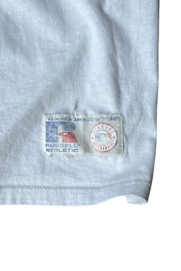 MADE IN USA 90년대 엔젤스 티셔츠 / 화이트 [사이즈: L USED]