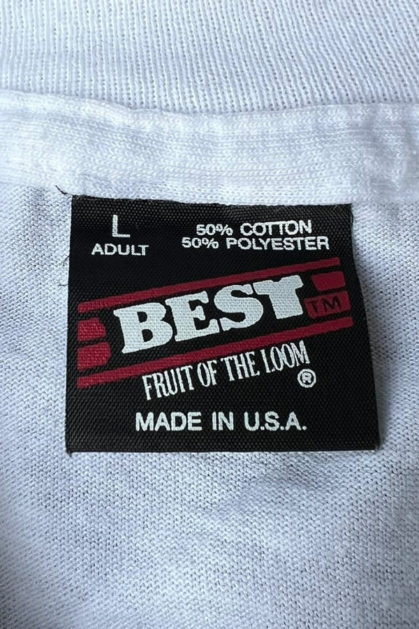 MADE IN USA 90년대 하트 프린트 티셔츠 / 화이트 [사이즈: L USED]