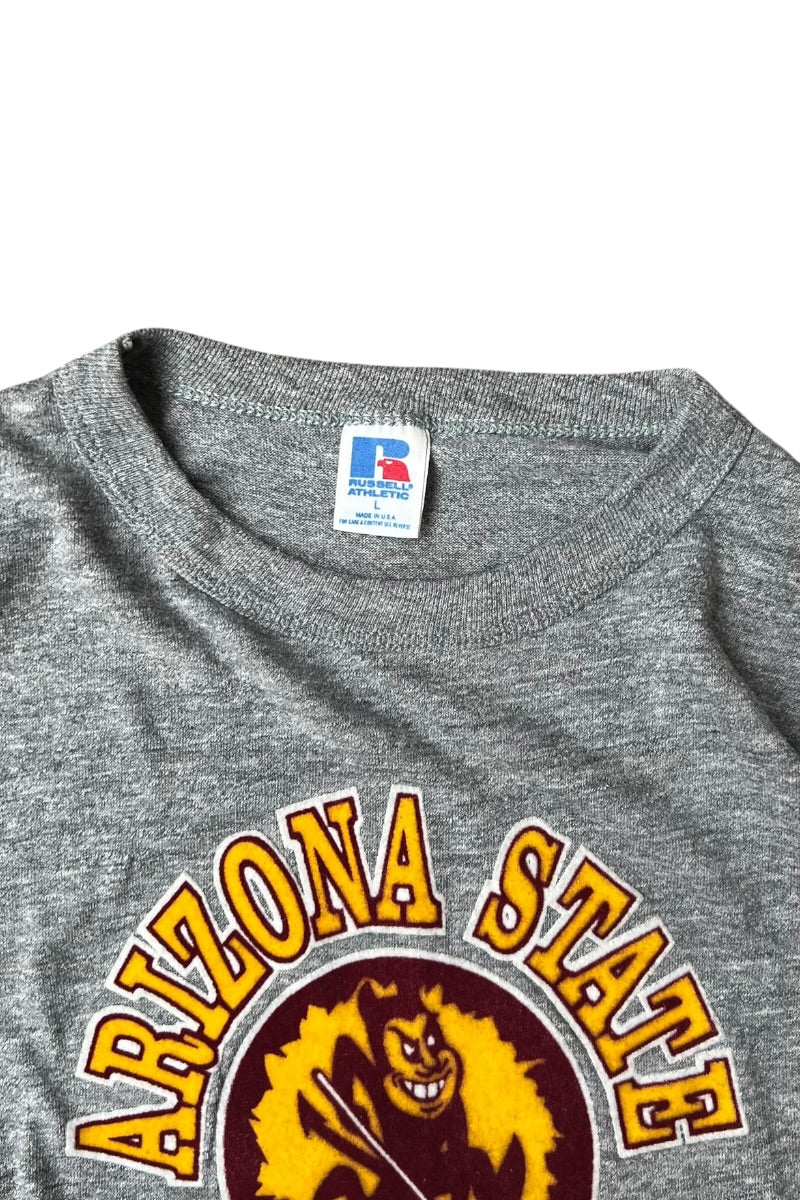 MADE IN USA 80년대 SUN DEVILS 티셔츠 / 그레이 [사이즈: L USED]