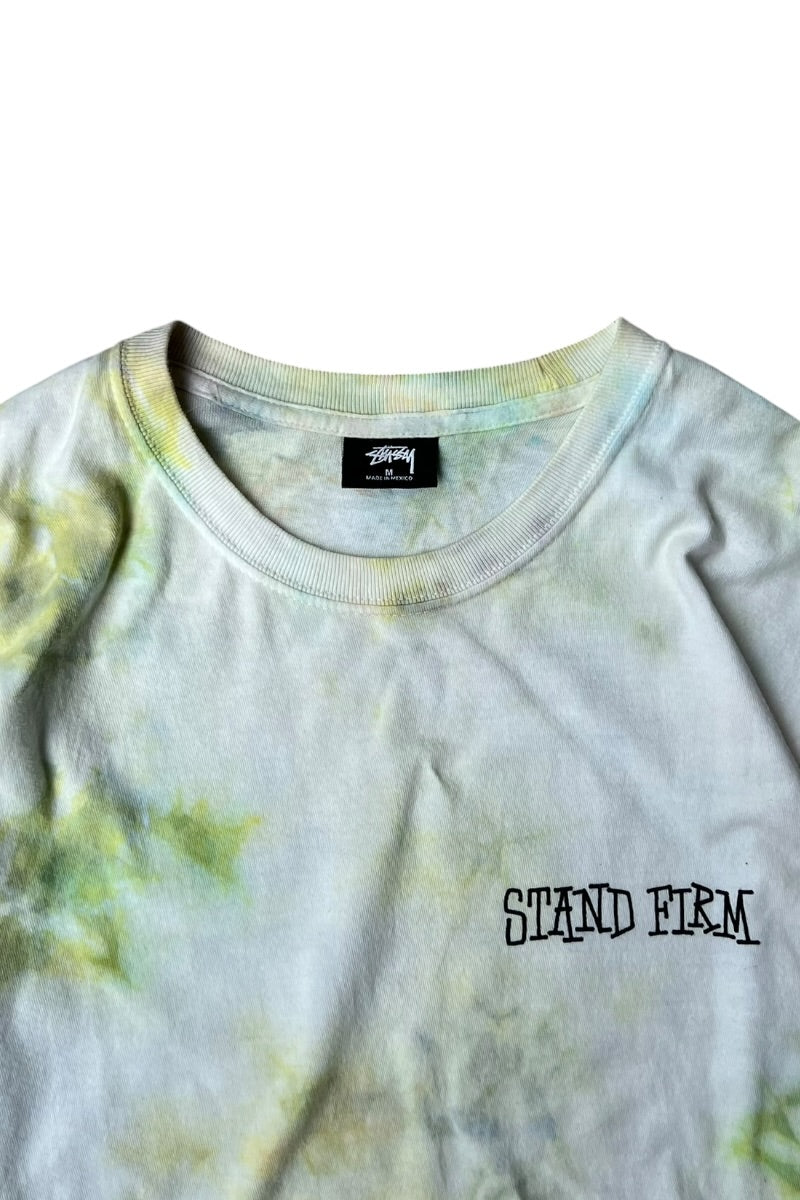 MADE IN MEXICO MESSAGE TIE-DYE T-SHIRT / GREEN [사이즈: M 중고]