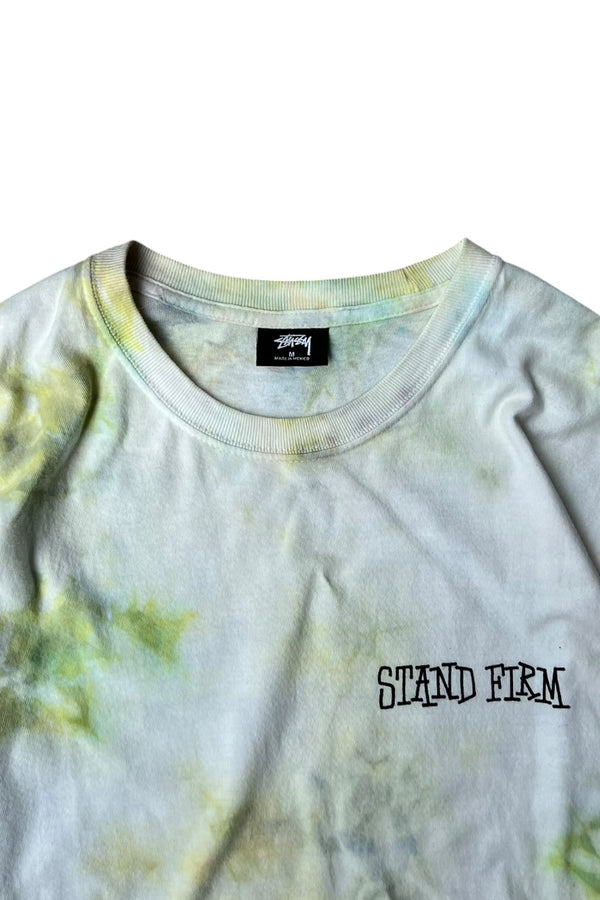 MADE IN MEXICO MESSAGE TIE-DYE T-SHIRT / GREEN [사이즈: M 중고]