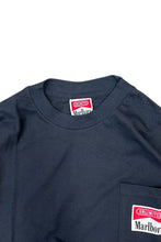 画像をギャラリービューアに読み込む, MADE IN USA 90'S MARLBORO ADVERTISING POCKET T-SHIRT / BLACK [SIZE: XL USED]
