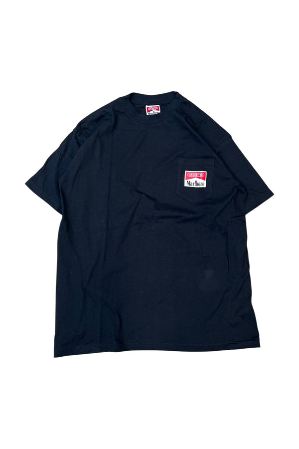 MADE IN USA 90년대 말보로 광고 포켓 티셔츠 / 블랙 [사이즈: XL USED]