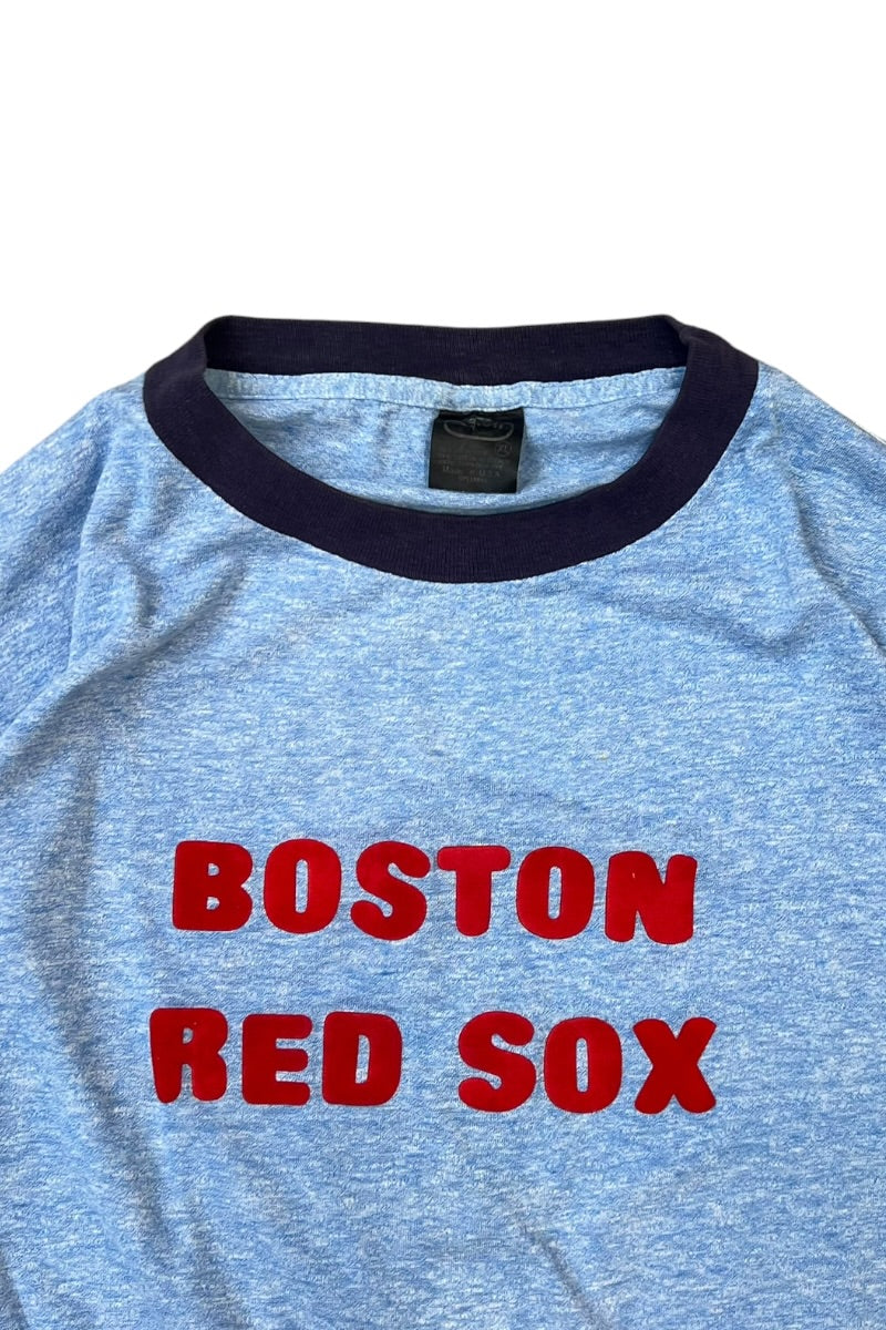 MADE IN USA 80'S 링거 RED SOX 링거 티셔츠 / BLUE [SIZE: XL USED]