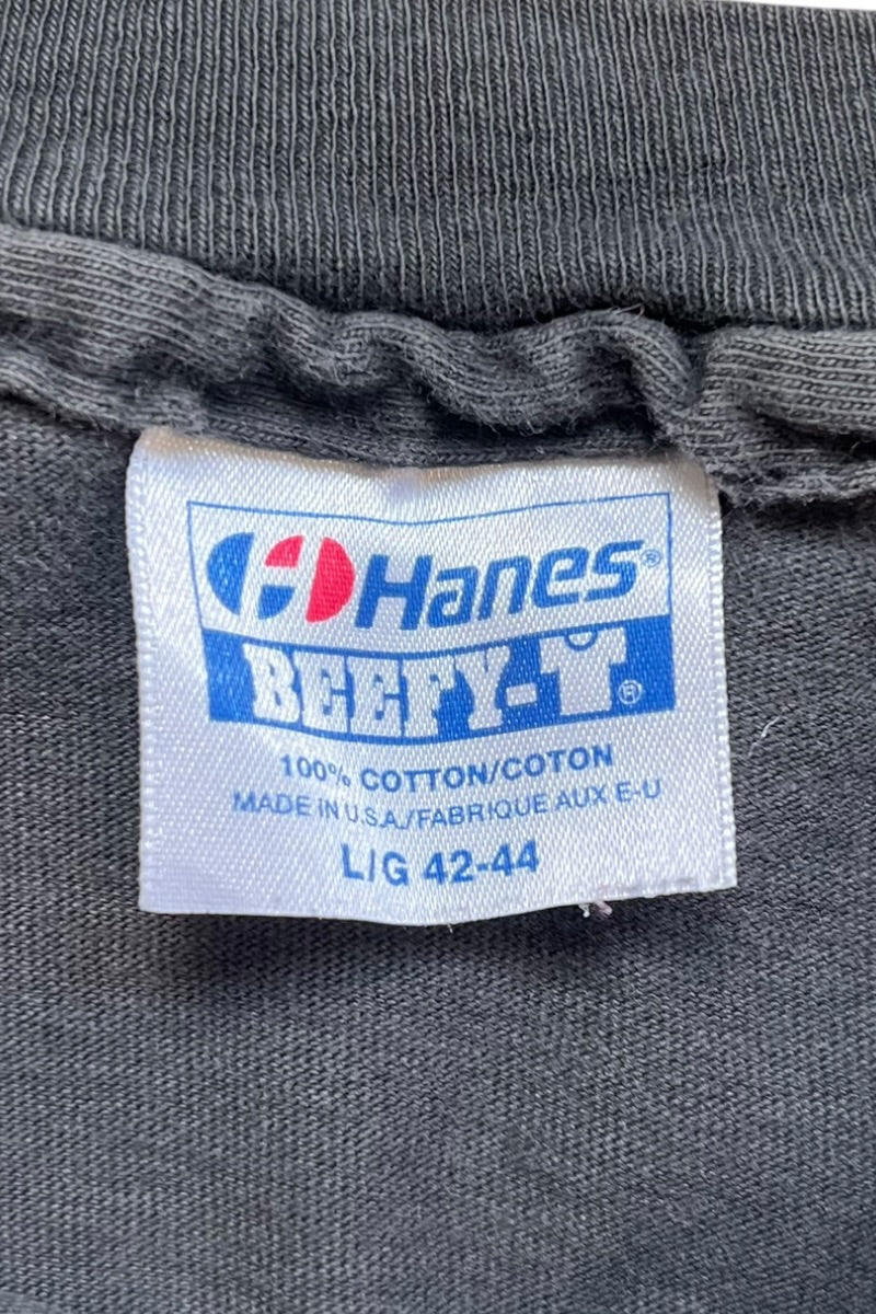 MADE IN USA 80년대 셰익스피어 메시지 티셔츠 / 블랙 [사이즈: L USED]