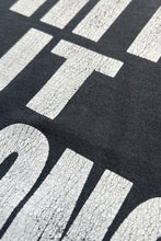 画像をギャラリービューアに読み込む, MADE IN USA 02'S HIT IT STRONG HIT IT FAST MESSAGE T-SHIRT / BLACK [SIZE: M USED]
