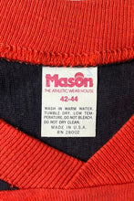 画像をギャラリービューアに読み込む, MADE IN USA 80'S V-NECK HOCKEY T-SHIRT / ORANGE [SIZE: 42 USED]
