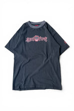 画像をギャラリービューアに読み込む, MADE IN USA 90'S LOGO RINGER T-SHIRT / BLACK [SIZE: M USED]
