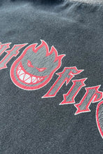 画像をギャラリービューアに読み込む, MADE IN USA 90'S LOGO RINGER T-SHIRT / BLACK [SIZE: M USED]
