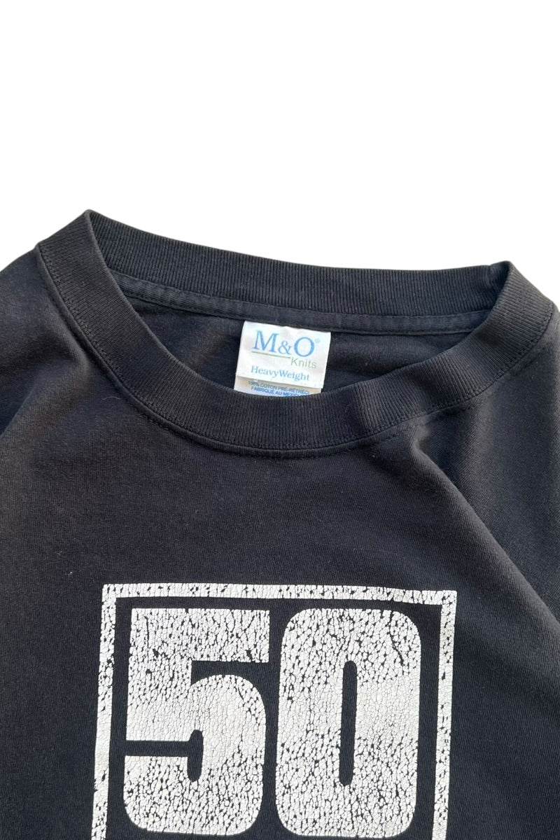 MADE IN MEXICO Y2K 03'S 50 CENT 힙합 랩 티셔츠 / BLACK [SIZE: M USED]