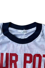 画像をギャラリービューアに読み込む, MADE IN USA 80'S RINGER MESSAGE T-SHIRT / WHITE [SIZE: XL USED]
