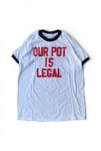 画像をギャラリービューアに読み込む, MADE IN USA 80'S RINGER MESSAGE T-SHIRT / WHITE [SIZE: XL USED]

