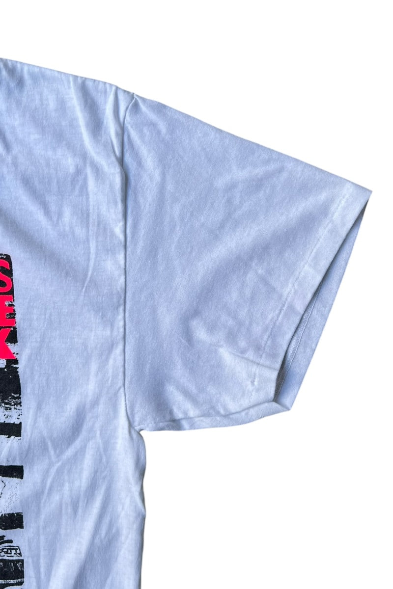80-90'S NEW KIDS ON THE BLOCK MUSIC T-SHIRT / WHITE [SIZE: L USED]