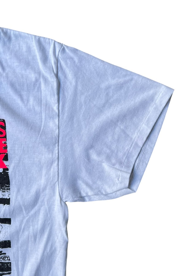80-90'S NEW KIDS ON THE BLOCK MUSIC T-SHIRT / WHITE [SIZE: L USED]