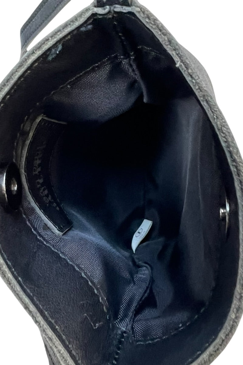 SMALL LEATHER SHOULDER BAG / BLACK [사이즈: ONE SIZE USED]