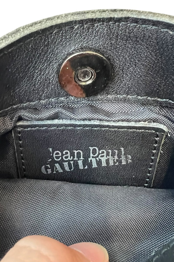 SMALL LEATHER SHOULDER BAG / BLACK [사이즈: ONE SIZE USED]