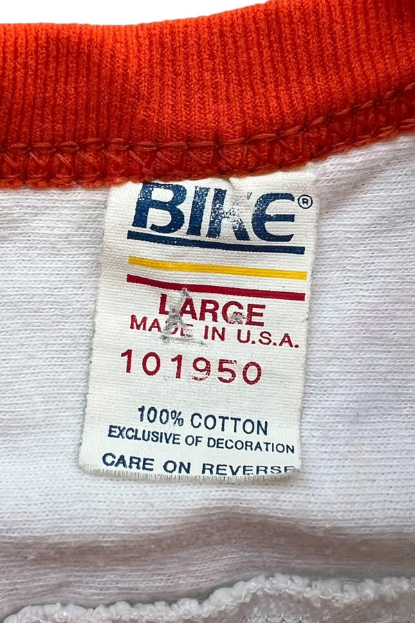 MADE IN USA 90년대 V넥 풋볼 티셔츠 / 화이트 [사이즈: L USED]