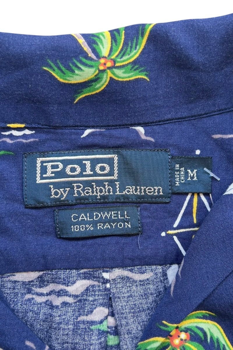 90'S S/S CALDWELL 하와이안 셔츠 / 네이비 [SIZE: M USED]