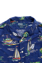 画像をギャラリービューアに読み込む, 90'S S/S CALDWELL HAWAIIAN SHIRT / NAVY [SIZE: M USED]
