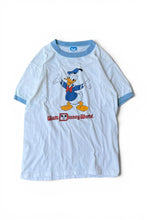 画像をギャラリービューアに読み込む, MADE IN USA 80'S DNALD DUCK RINGER T-SHIRT / WHITE [SIZE: L USED]
