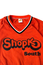 画像をギャラリービューアに読み込む, MADE IN USA 70-80'S V-NECK T-SHIRT / ORANGE [SIZE: L USED]
