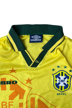 画像をギャラリービューアに読み込む, 94'S BRAZIL FOOTBALL GAME SHIRT / YELLOW [SIZE: L USED]
