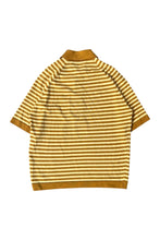画像をギャラリービューアに読み込む, 70'S BORDER S/S POLO SHIRT / YELLOW [SIZE: L USED]
