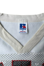 画像をギャラリービューアに読み込む, MADE IN USA 90'S V-NECK MESH GAME SHIRT / WHITE [SIZE: XL USED]
