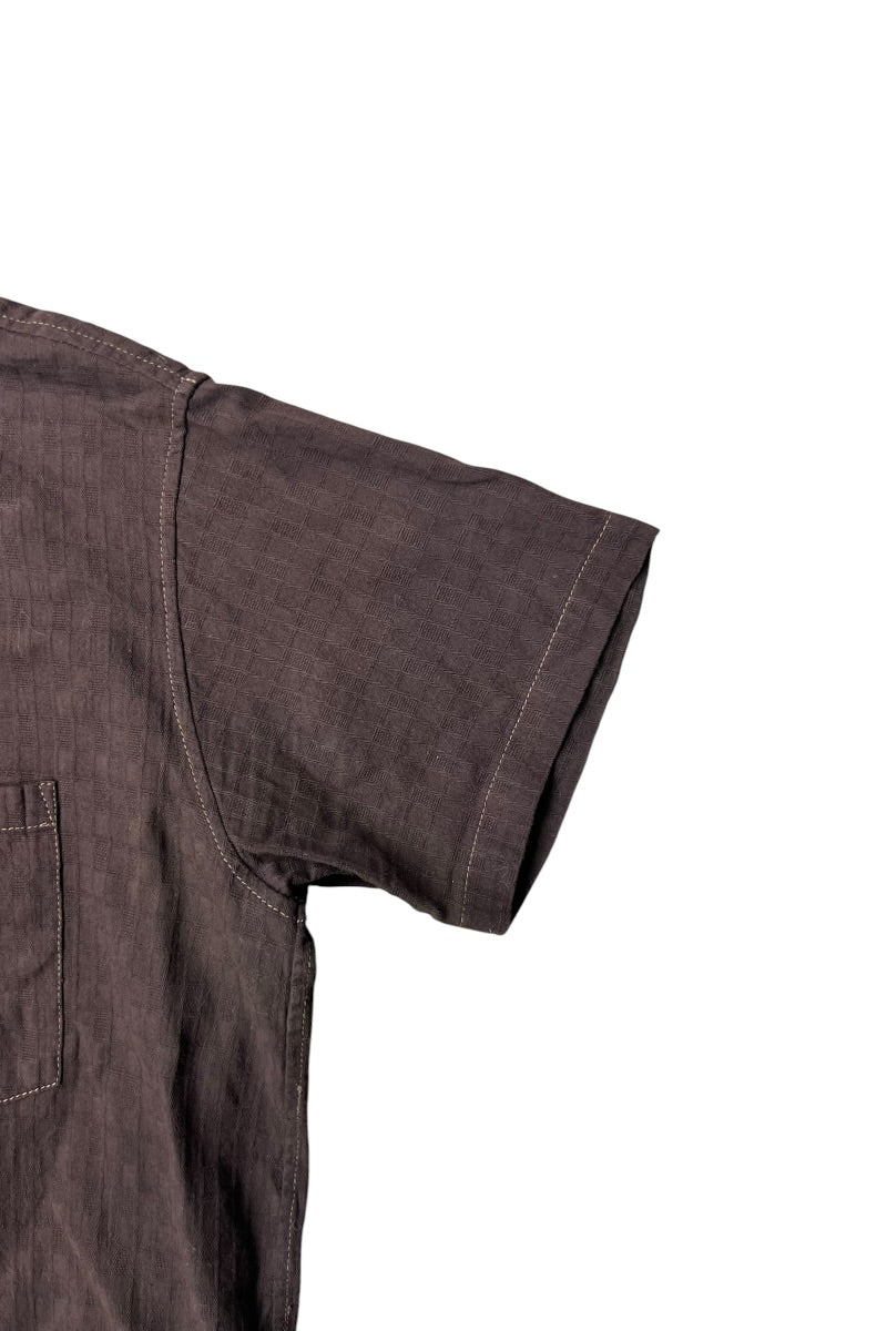 MADE IN USA S/S SHIRT / BROWN [사이즈: XS 중고]