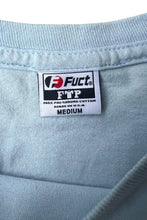 画像をギャラリービューアに読み込む, MADE IN USA SKATEBOARDING FINGER T-SHIRT / LIGHT BLUE [SIZE: M USED]
