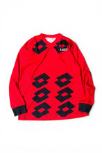 画像をギャラリービューアに読み込む, 90'S L/S FOOTBALL GAME SHIRT / RED [SIZE: 2XL USED]
