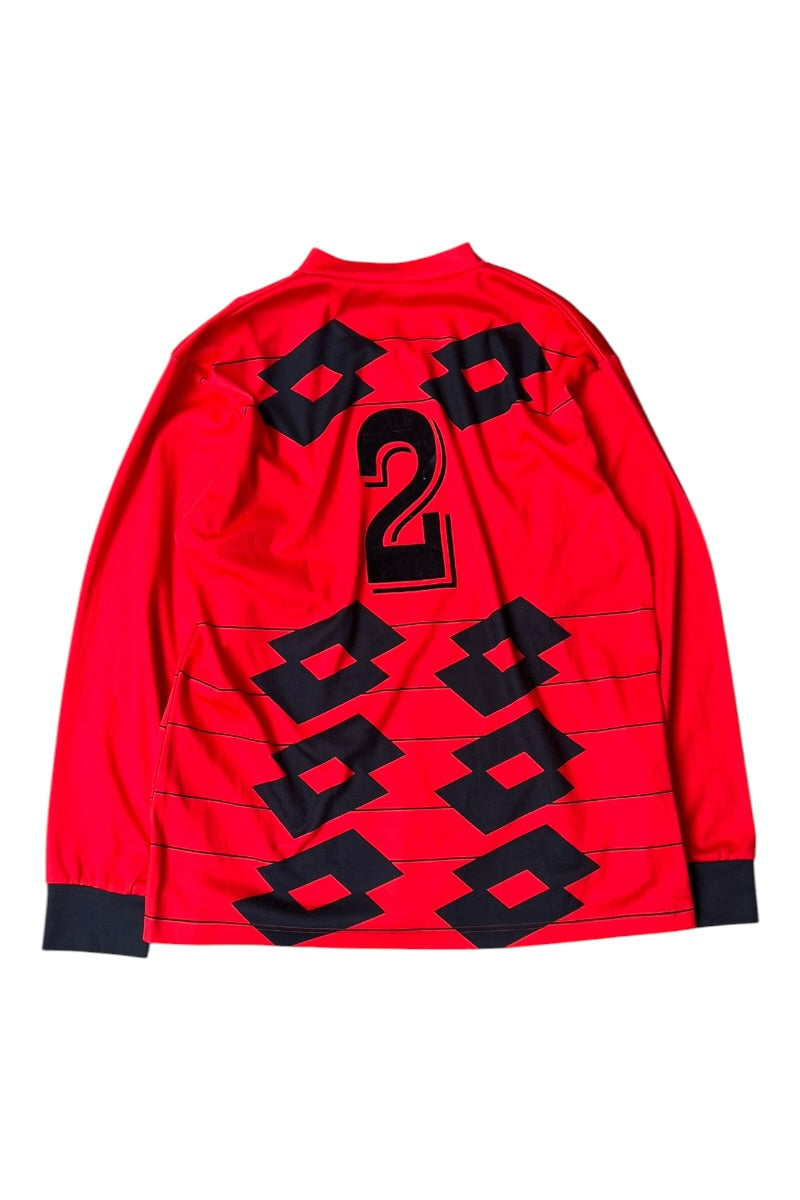 90년대 L/S 풋볼 게임 셔츠 / 레드 [사이즈: 2XL USED]