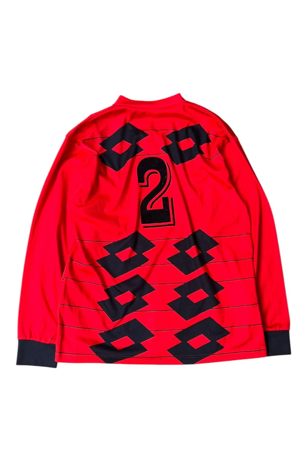 90년대 L/S 풋볼 게임 셔츠 / 레드 [사이즈: 2XL USED]