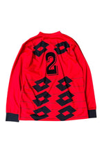 画像をギャラリービューアに読み込む, 90'S L/S FOOTBALL GAME SHIRT / RED [SIZE: 2XL USED]
