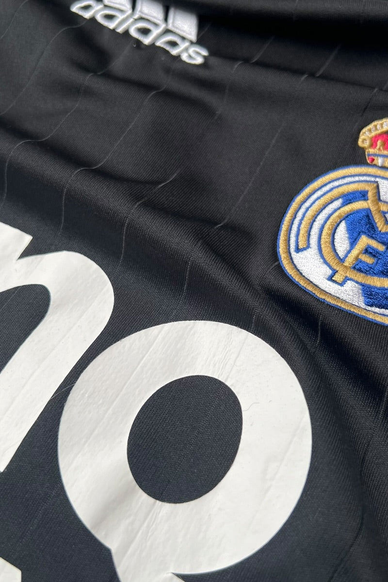 06-07'S REAL MADRID 23 BECKHAM FOOTBALL GAME SHIRT / BLACK [SIZE: S USED]