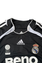 画像をギャラリービューアに読み込む, 06-07'S REAL MADRID 23 BECKHAM FOOTBALL GAME SHIRT / BLACK [SIZE: S USED]

